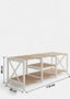 Hanah Home TV Unit Shelf - Blanco